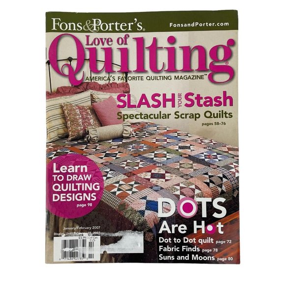 Fons & Porter Love of Quilting Magazine 2007 Lot of 6 - Picture 2 of 6